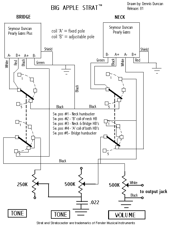 Big Apple Strat Schematic